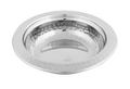 Plat de service/présentation rond martelé en acier inoxydable #1, 375 ML, 6