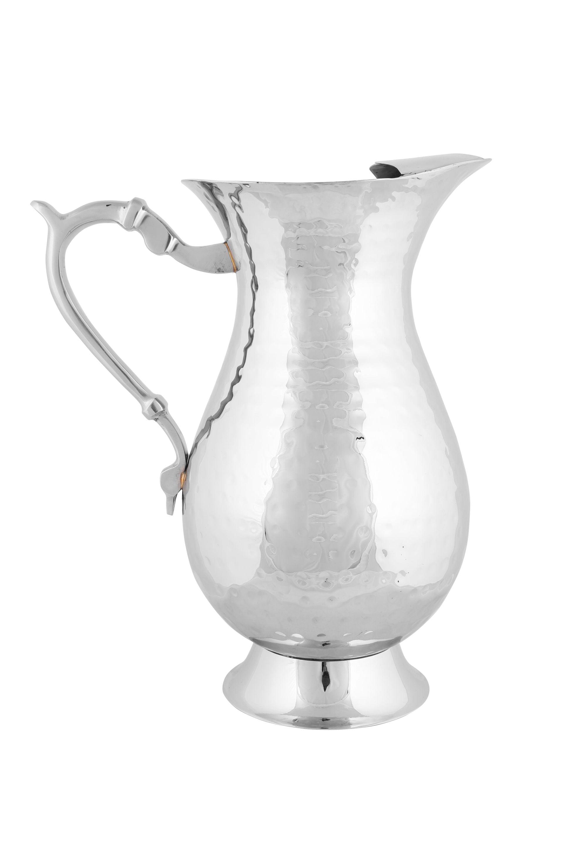 Stainless Steel Hammered Jug Pitcher with Steel Handle, 1.5 Liters