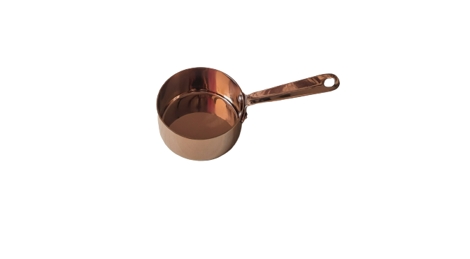 Stainless Steel Rose Gold PVD Coating Round Mini Bites, 125 ML