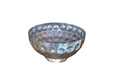 Bol décoratif rond en acier inoxydable, motif à pois, 6,5, base en laiton