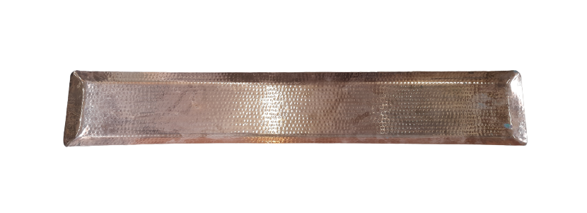 Stainless Steel Hammered Rectangle Shape Serving or Display Platter, 36 x 6