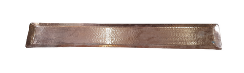 Copper Hammered Rectangle Shape Display Platter, 36 x 6