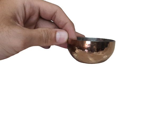 Rose Gold Finish Hammered Stainless Steel Bowl / Katori, PVD Coating, 60 ml, 150 ml & 200 ml