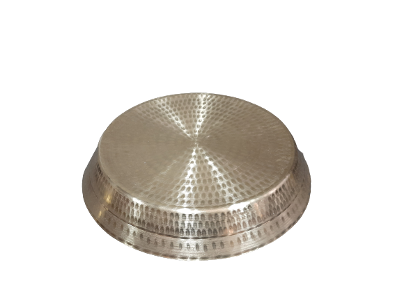 Brass Parat / Thali, Hammered Pattern, Heavy Duty, 13 (33 cm) Round