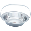 Stainless Steel Basin Bowl with Handle for Serving, 14 Round