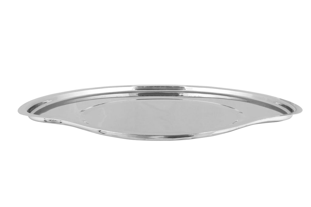 Stainless Steel Premium Thali/Platter, 17", Heavy Duty