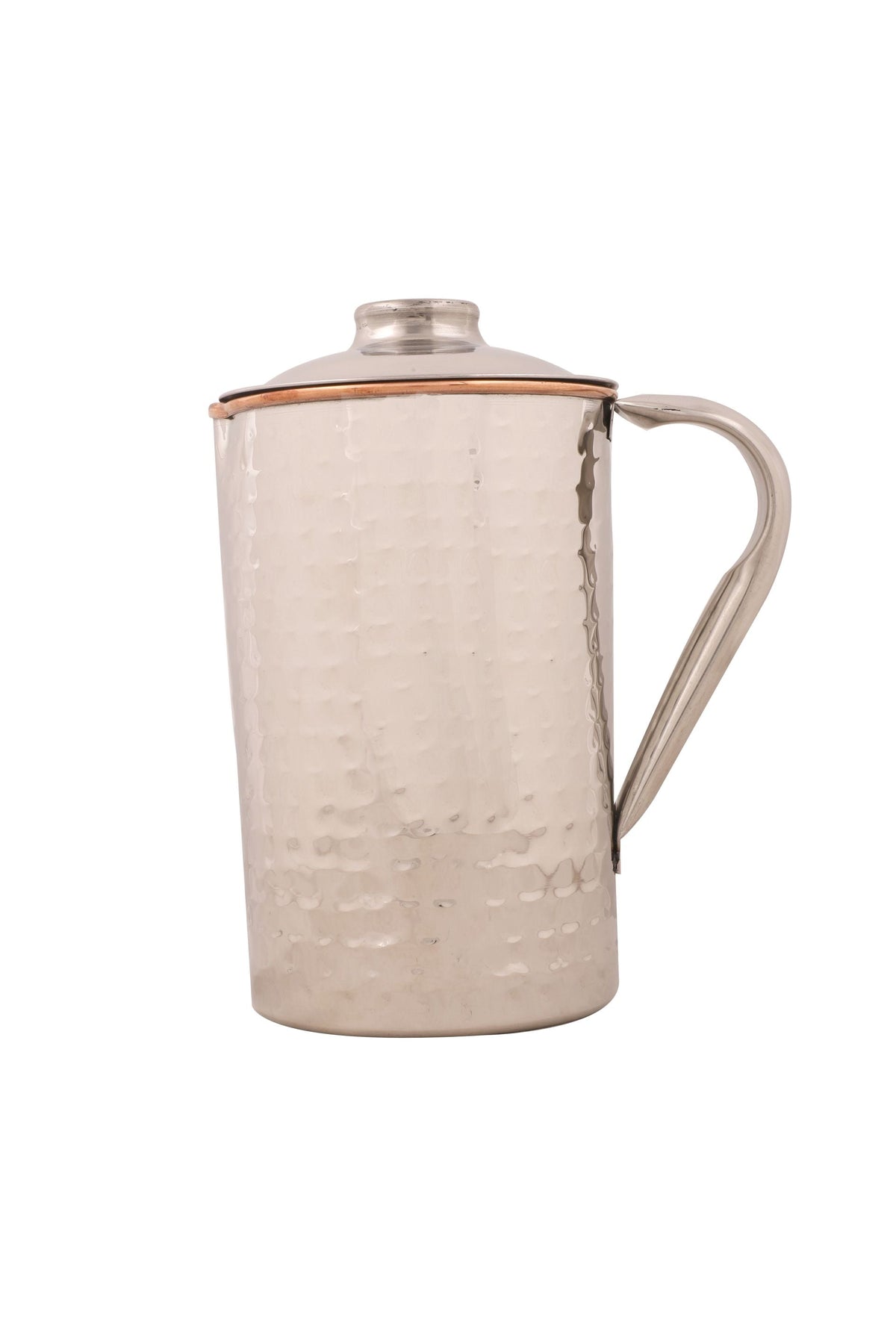 Pichet martelé en acier inoxydable/cuivre, 1,6 litre
