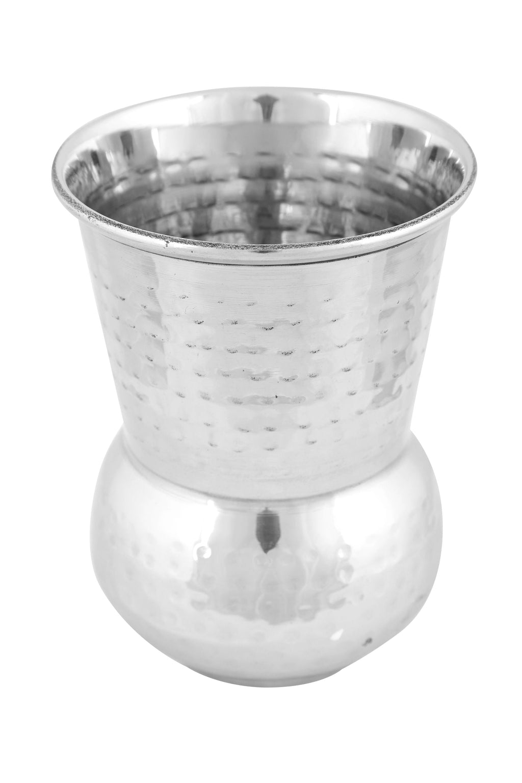 Stainless Steel Hammered Tall Water Glass / Tumbler, 350 ML
