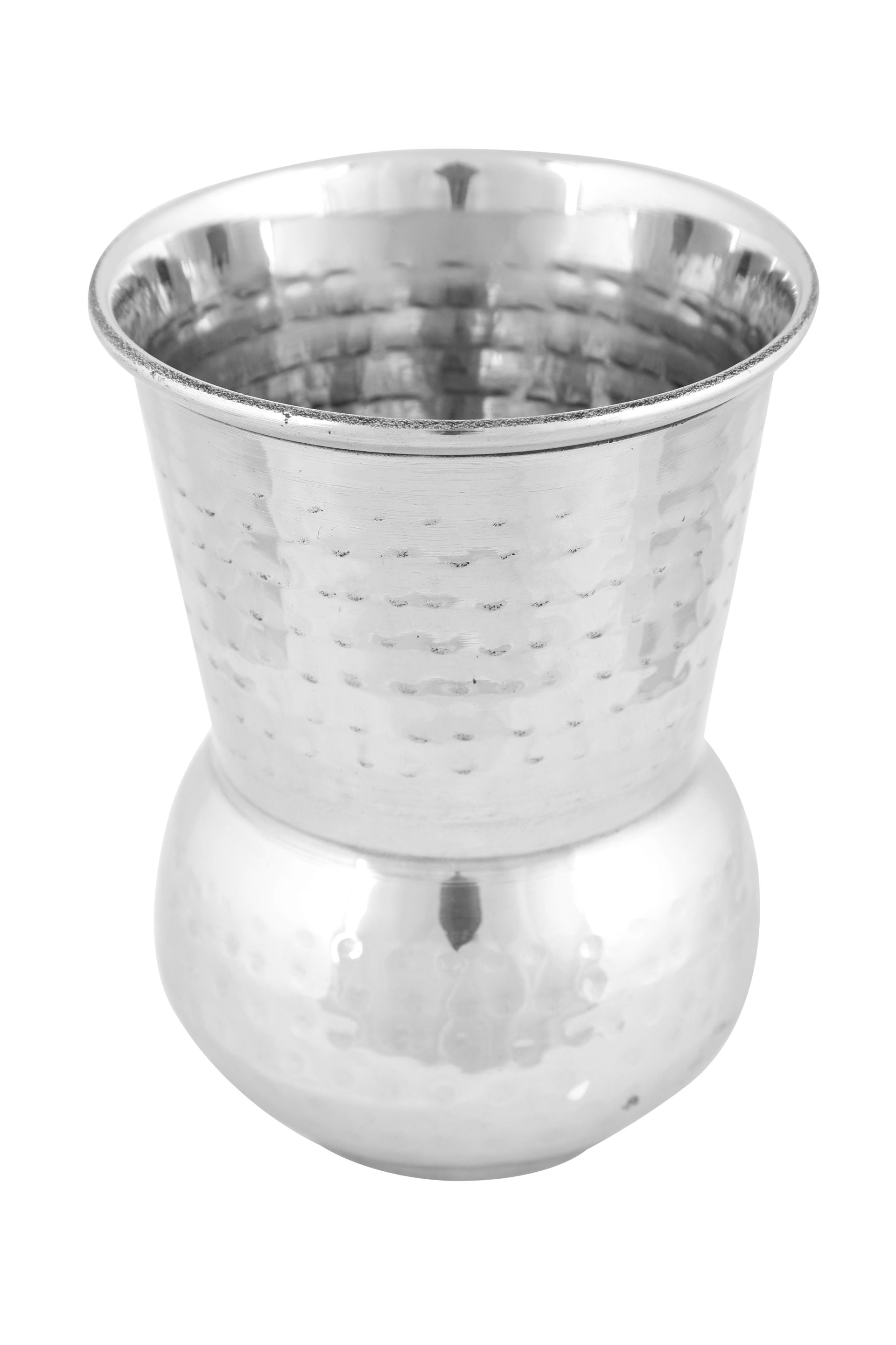 Stainless Steel Hammered Tall Water Glass / Tumbler, 350 ML