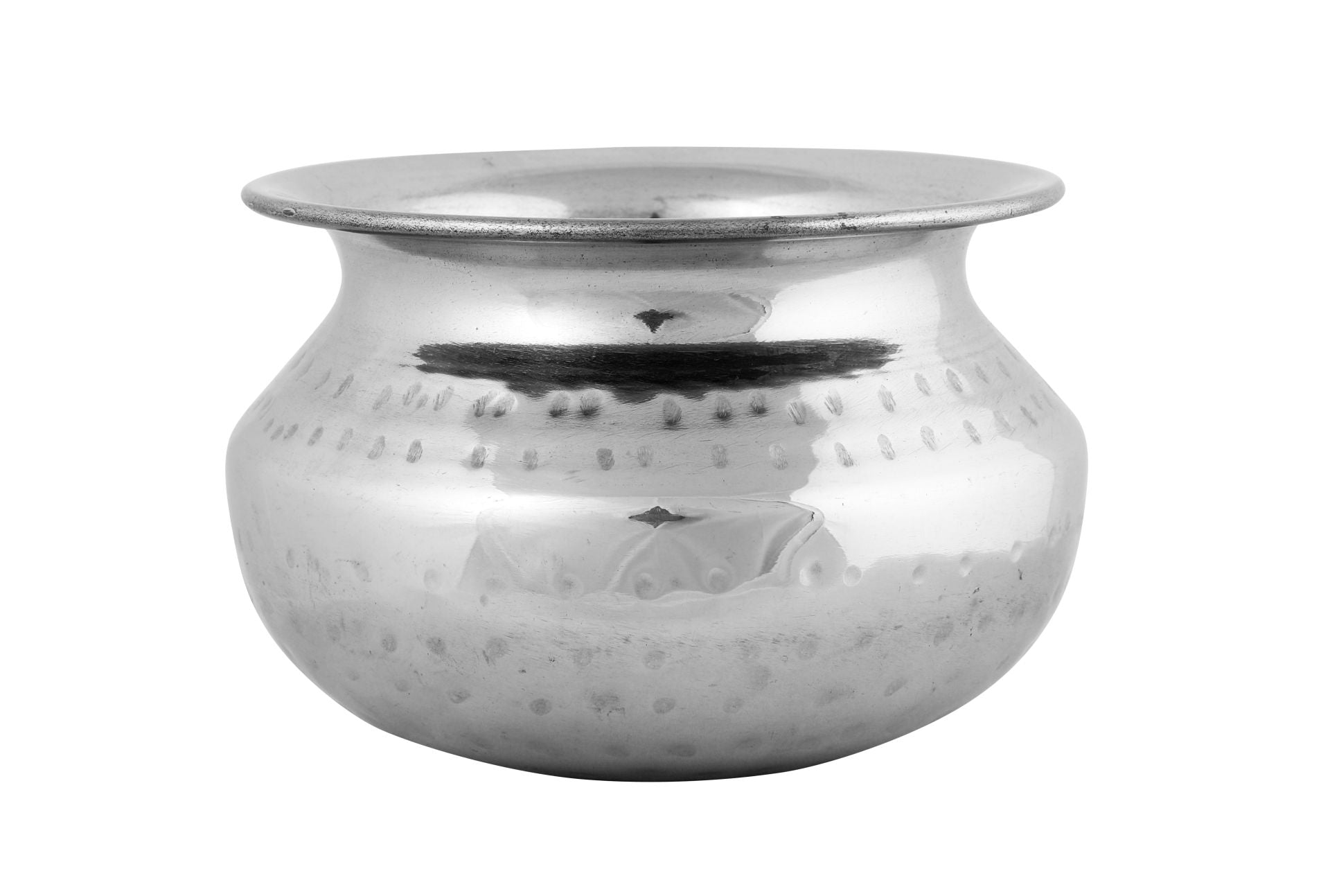 Stainless Steel Hammered Serving Handi / Dal Lota #1, 400 ML, 4"