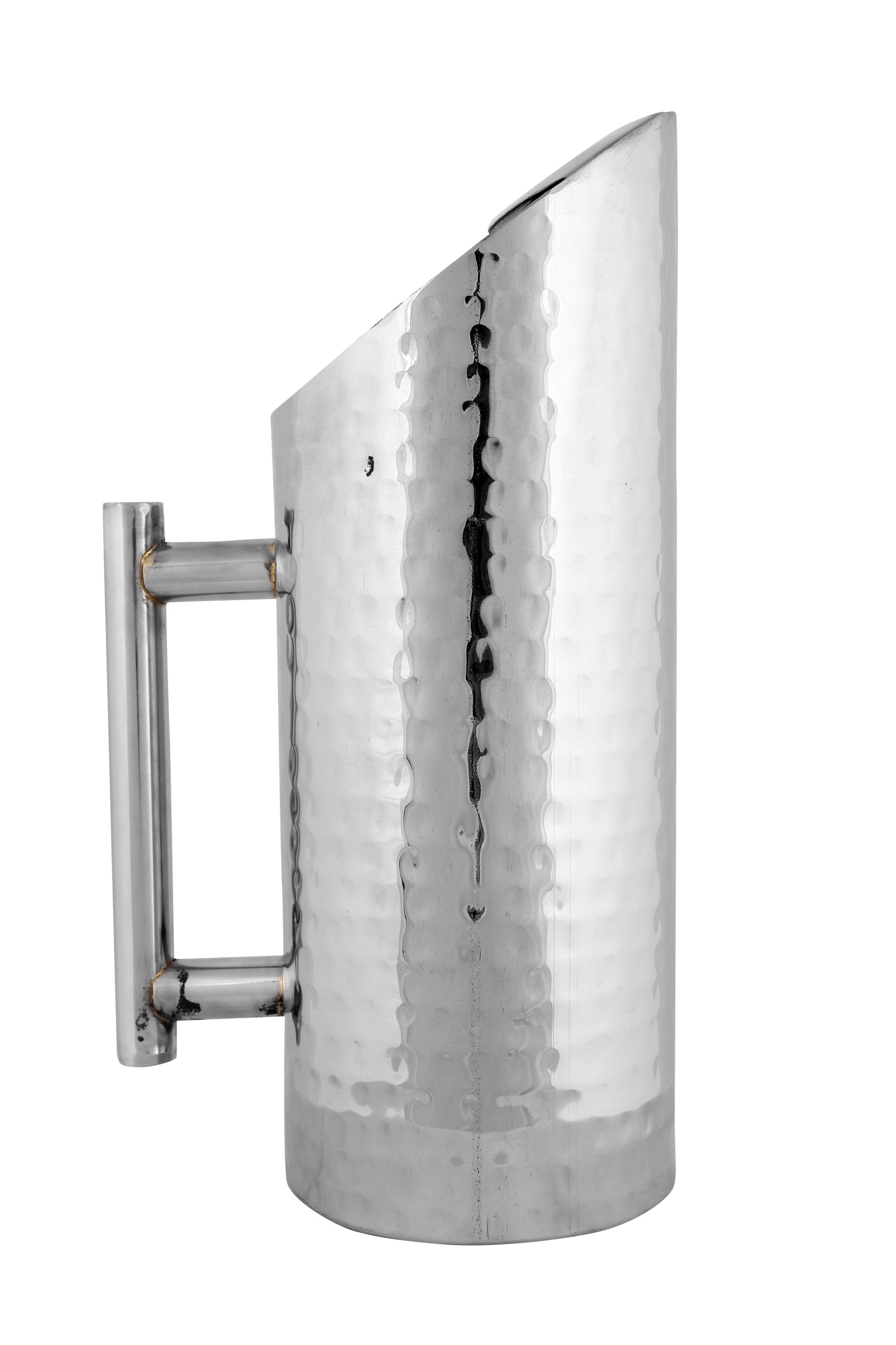 Stainless Steel Hammered Water Jug Pitcher, 1.5 Liters