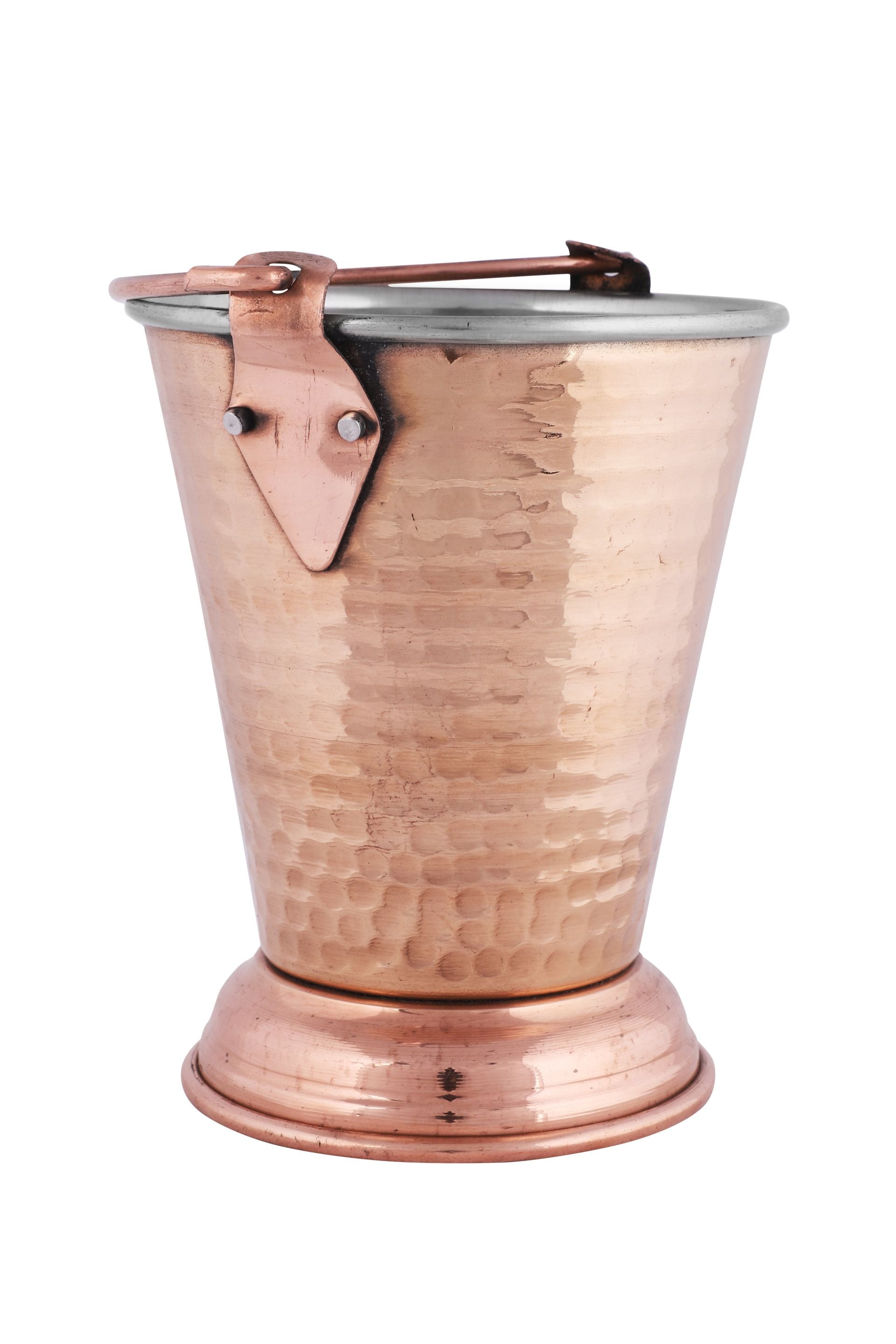 Copper/Stainless Steel Hammered Balti/Bucket For Serving #1, 300 ML, D/W