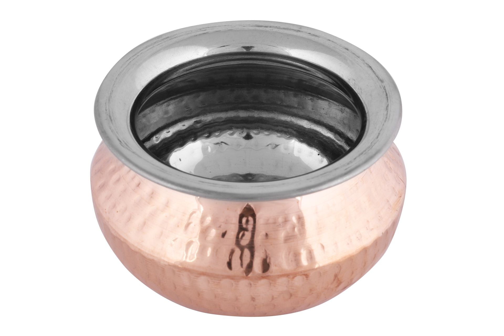 Copper Stainless Steel Hammered Handi #1, 415 ML, Serveware, D/W, 4"