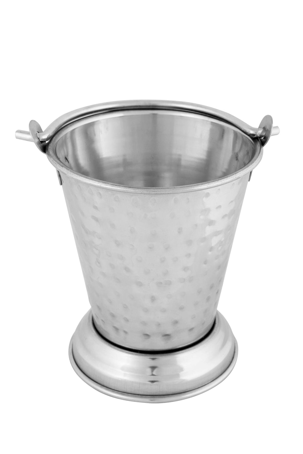 Hammered Stainless Steel Double Wall Balti or Bucket for Serving #1, 300 ML, 4