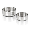 Stainless Steel Flat Round Hammered Katori Bowl, 150 ML, 3.25