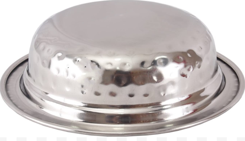 Plat de service/présentation rond martelé en acier inoxydable #1, 375 ML, 6