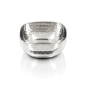 Stainless Steel Hammered Square Shape Katori / Bowl For Serving, 150 ML, 3.25