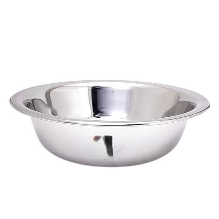 Stainless Steel Basin or Mixing Bowl, 13 Round
