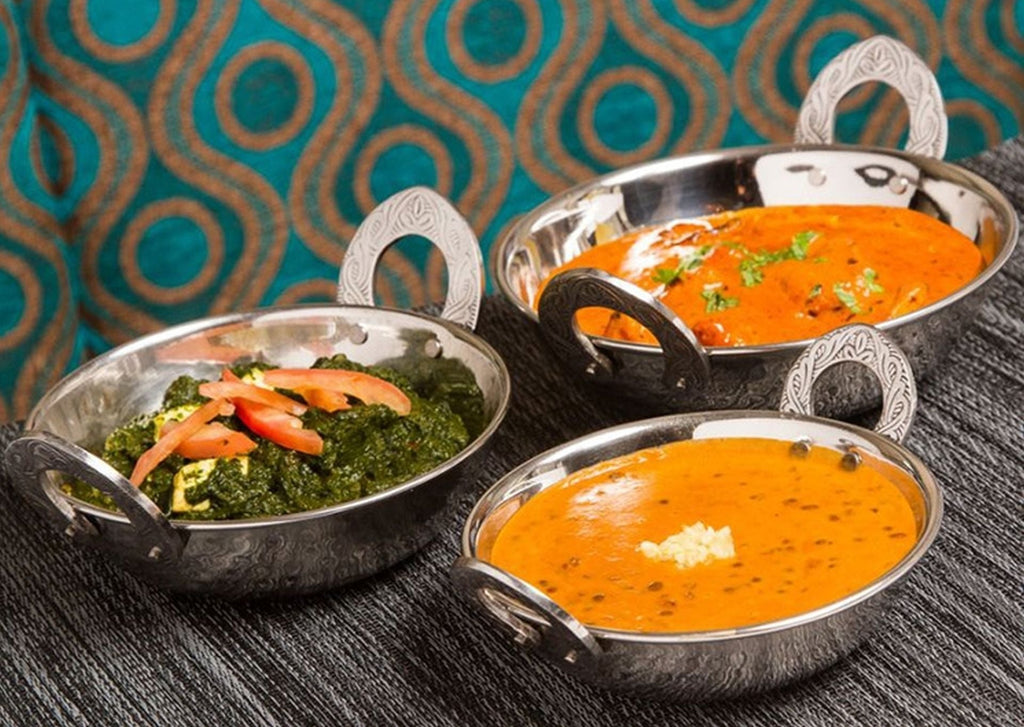 Stainless Steel Hammered Double wall Serving Kadhai or Karahi #1, 350 ML, 5